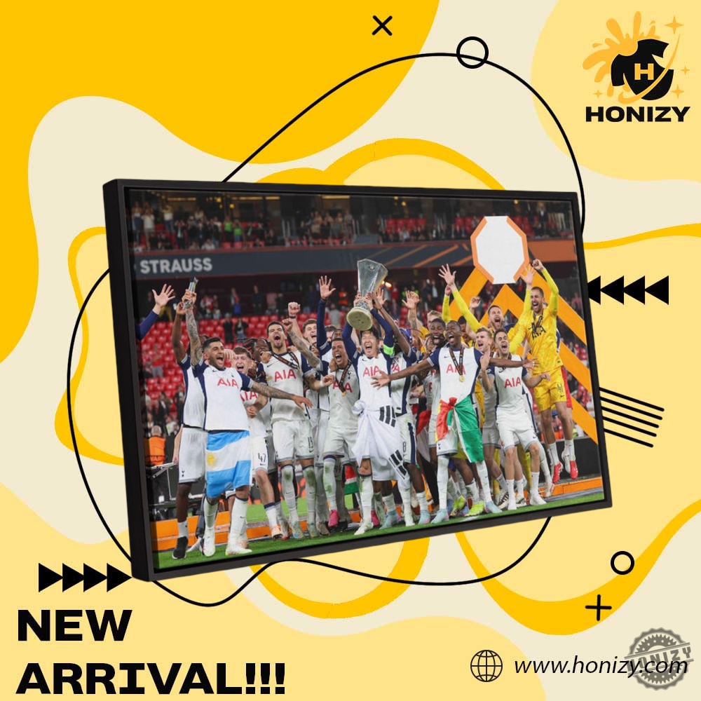 Tottenham Hotspur Europa League Winners 2025 Poster Canvas