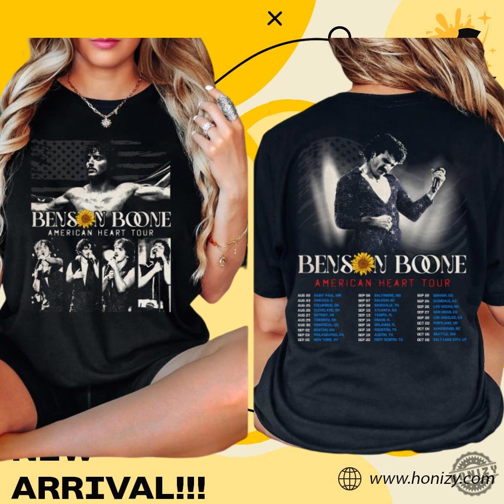 father's day gift 14 Benson Boone Tour Album 2025 Concert Unisex Vintage Shirt