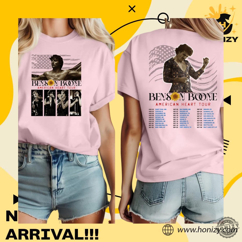Benson Boone Tour Album 2025 Concert Unisex Vintage Shirt 3 Benson Boone Tour Album 2025 Concert unisex vintage Shirt