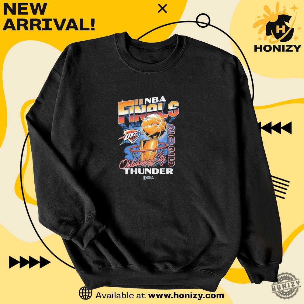 Nba Final Oklahoma City Thunder 2025 Hoop And Trophy Shirt 6 NBA Final Oklahoma City Thunder 2025 Hoop And Trophy Shirt