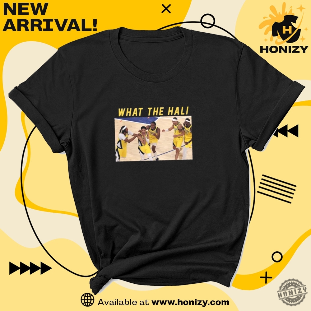 What The Hali Tyrese Haliburton Celebration Indiana Basketball Champs 2025 Unisex Trending Shirt 5 What The Hali Tyrese Haliburton Celebration Indiana Basketball Champs 2025 unisex trending Shirt