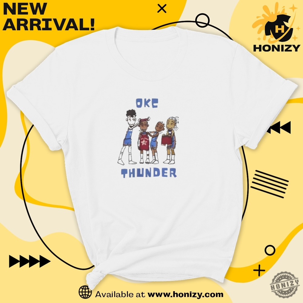 Oklahoma City Thunder Okc Cartoon Unisex Trending Shirt 7 Oklahoma City Thunder OKC Cartoon unisex trending Shirt