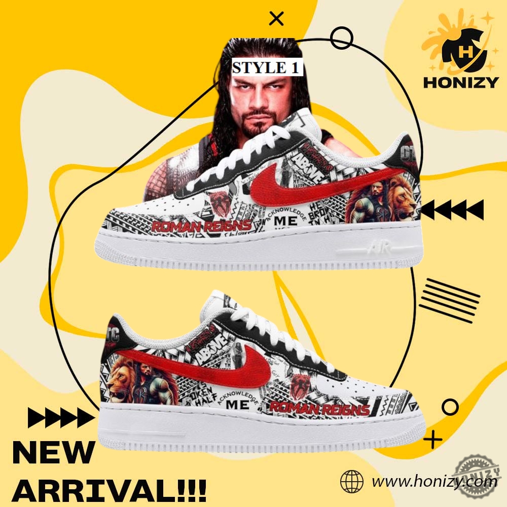 Roman Reigns Wwe Nike Air Force Shoes honizy 1