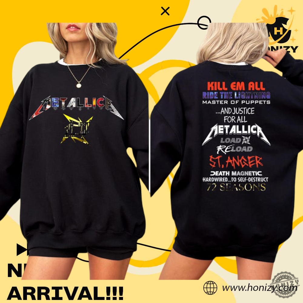 Special gift for loyal fans 16 Metallica Album Rock Band Unisex Trendy Shirt