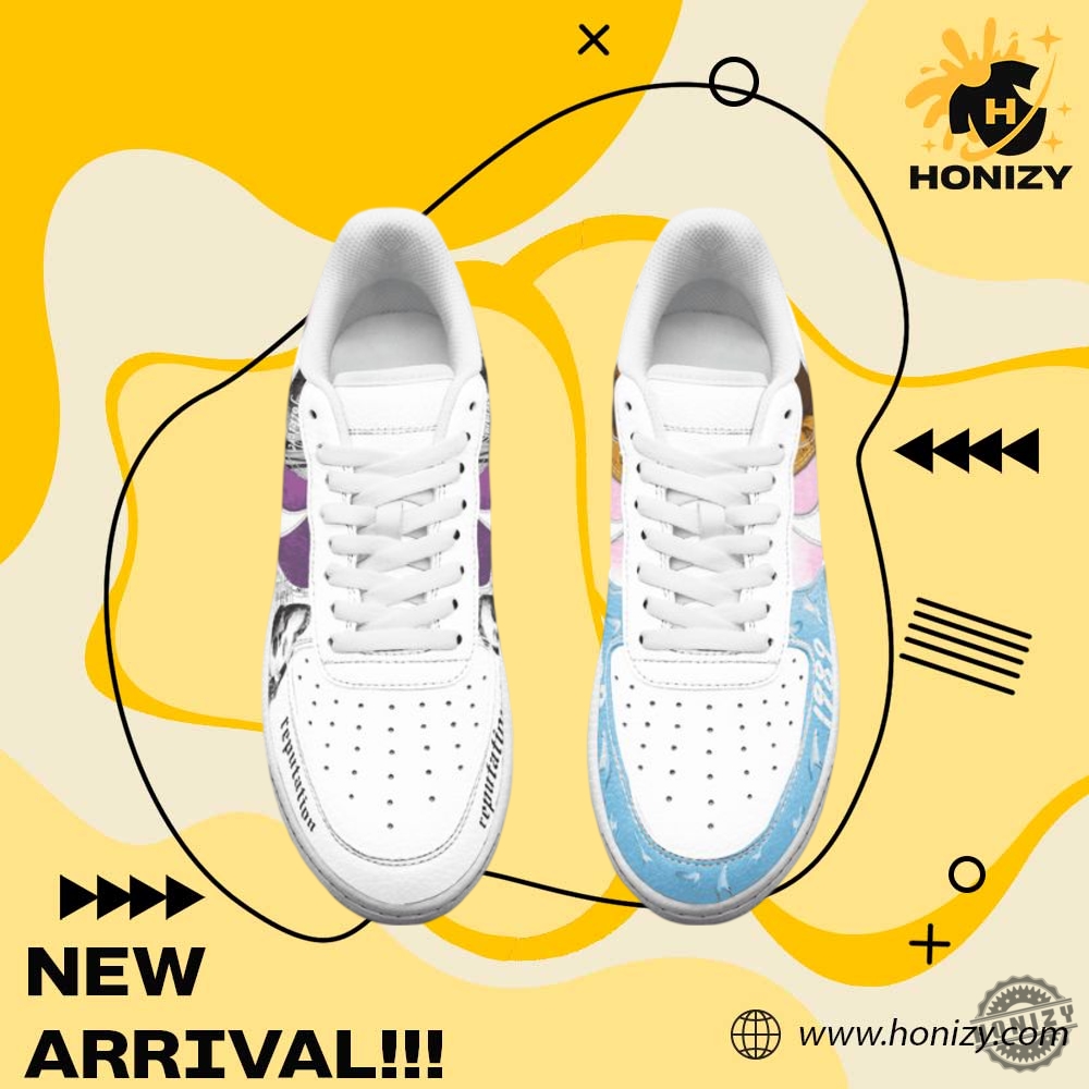 Taylor Swift Folklore And Reputation Nike Air Force Shoes 4 Taylor Swift Folklore and Reputation Nike Air Force Shoes