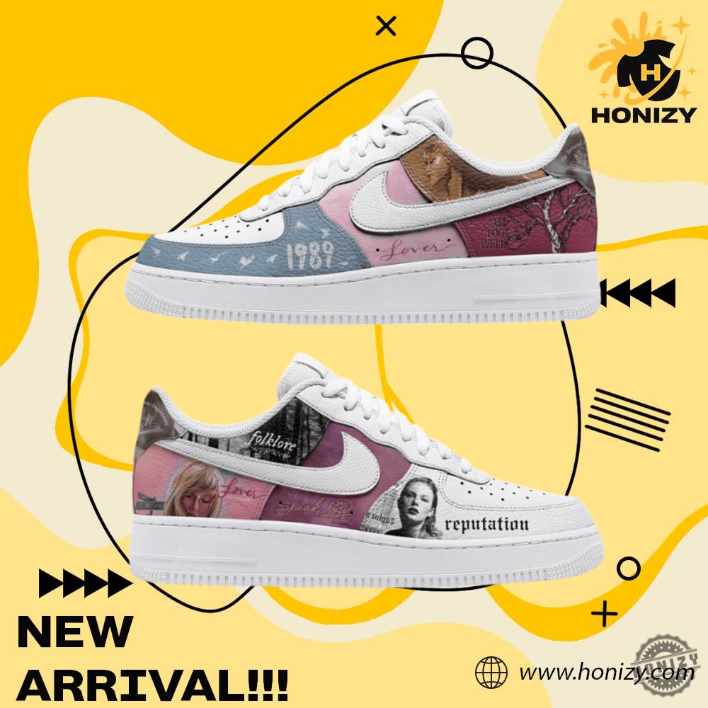 Taylor Swift Folklore And Reputation Nike Air Force Shoes 5 Taylor Swift Folklore and Reputation Nike Air Force Shoes