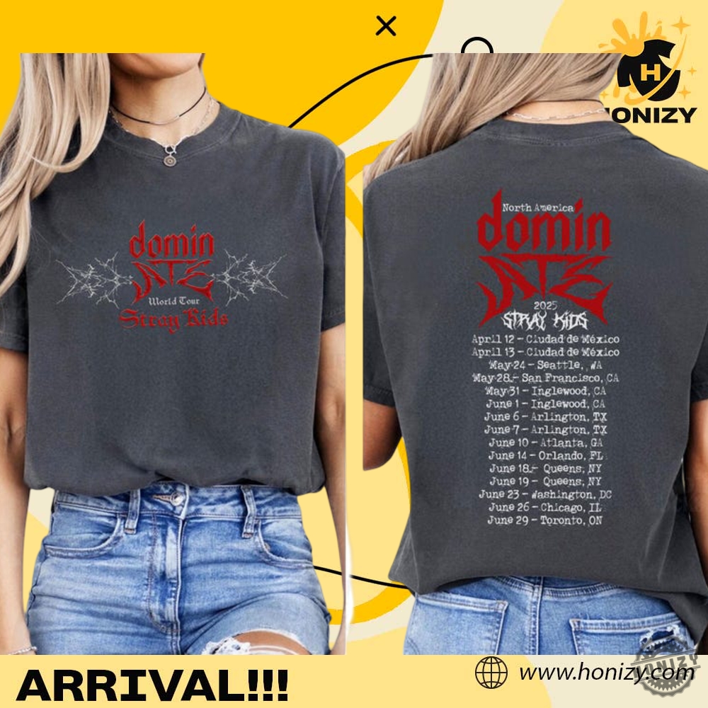 Stray Kids Dominate World Tour 2025 Hop Album Unisex Trending Shirt 5 Stray Kids Dominate World Tour 2025 Hop Album unisex trending Shirt