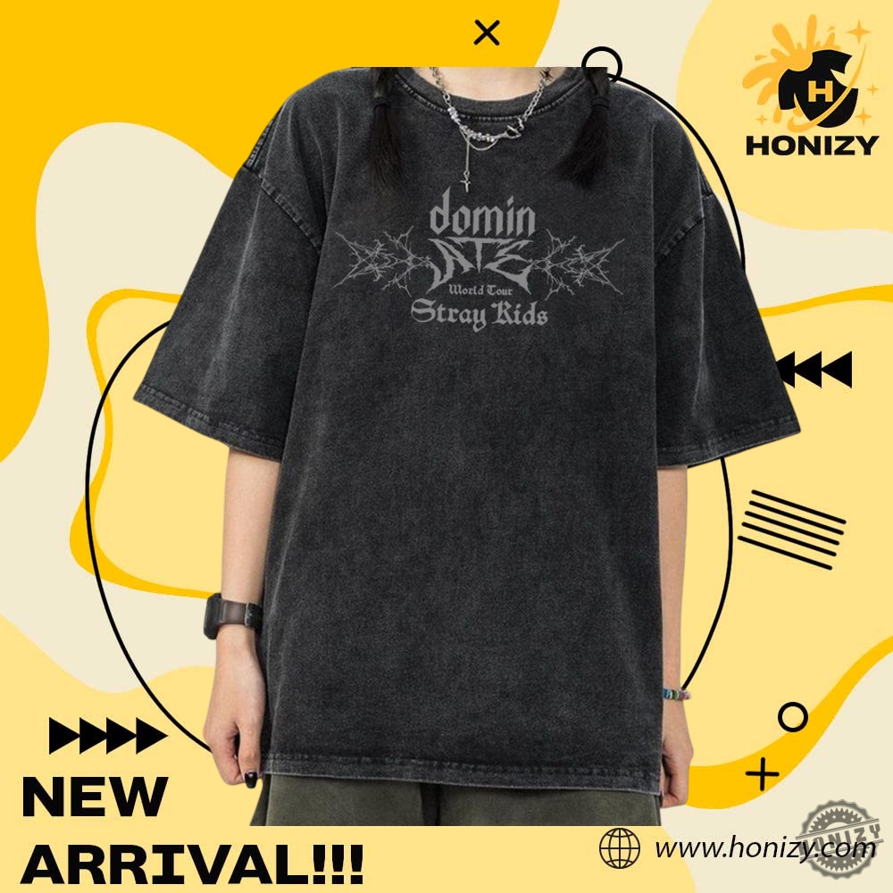 Stray Kids Domiate Mineral Washed Unisex Trending Shirt 5 Stray Kids Domiate Mineral Washed unisex trending Shirt