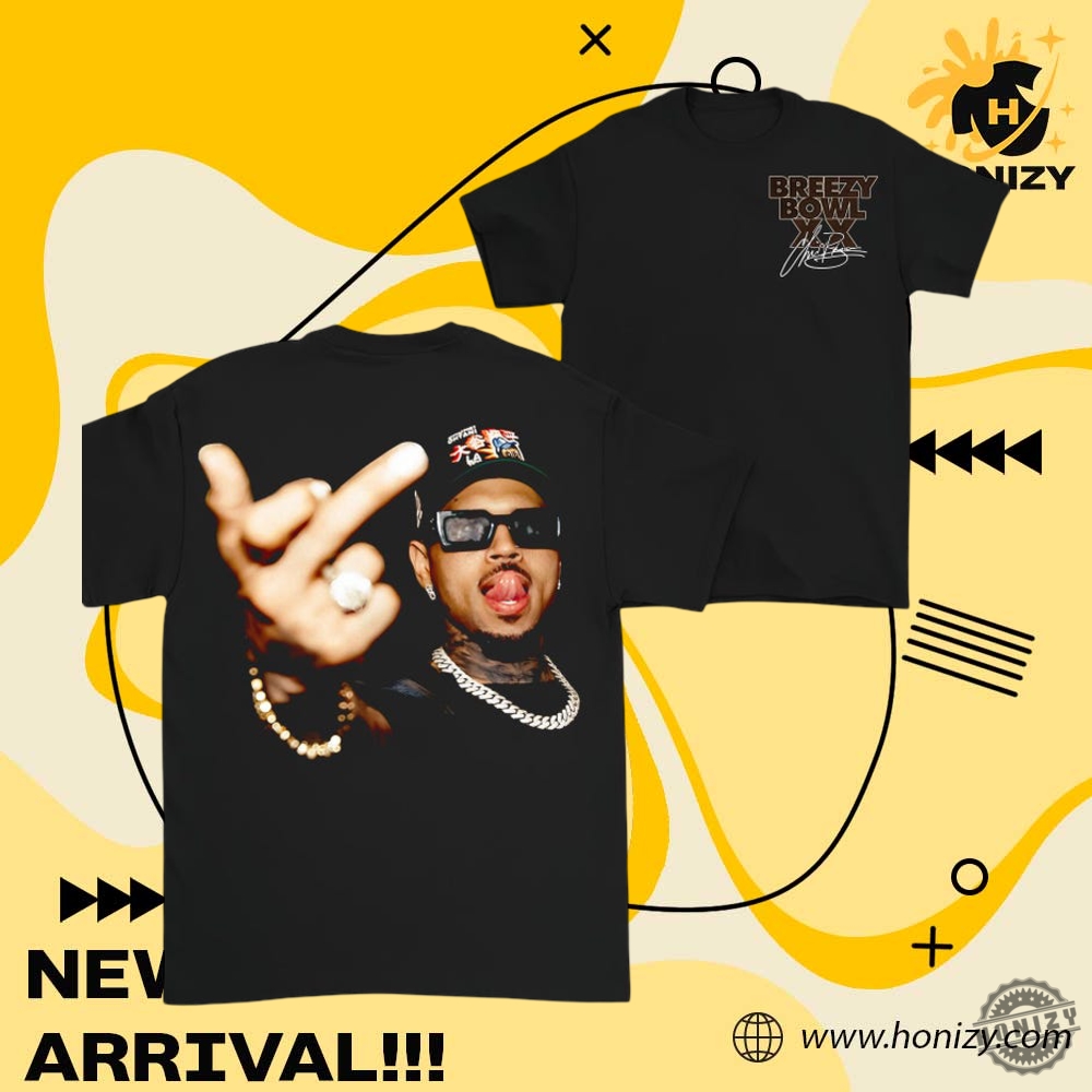 Chris Brown Vintage Middle Finger Breezy Bowl Xx Unisex Trending Shirt 3 Chris Brown Vintage Middle Finger Breezy Bowl XX unisex trending Shirt