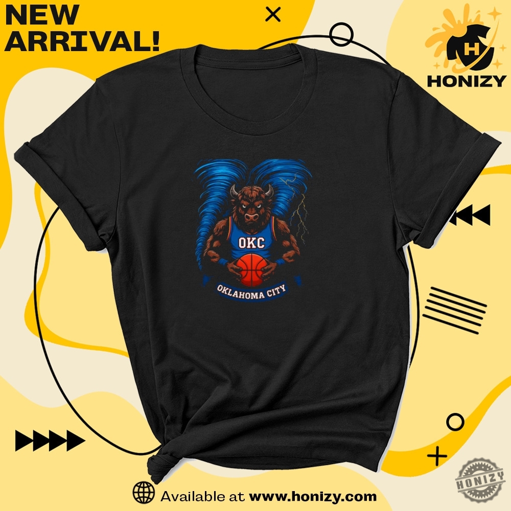 Okc Basketball Oklahoma City Bull Mascot Blue Storm Sports Unisex Trending Shirt 7 OKC Basketball Oklahoma City Bull Mascot Blue Storm Sports unisex trending Shirt