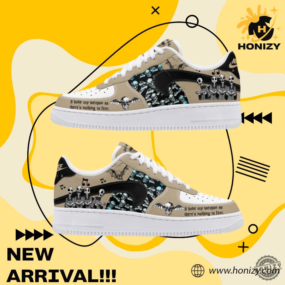 Perfect present for a NBA fan 20 Avenged Sevenfold I Have My Weapon So Theres Nothing To Fear 3D Trendy Air Force 1 Shoes