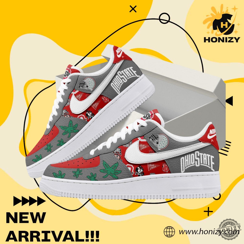Ohio State Buckeyes 420 Festive Air Force 1 Unisex Shoes