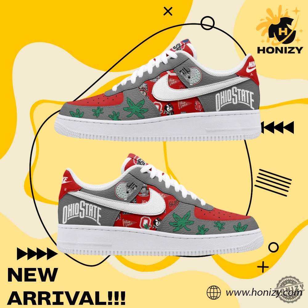 Ohio State Buckeyes 420 Festive Air Force 1 Unisex Shoes 4 Ohio State Buckeyes 420 Festive Air Force 1 unisex Shoes