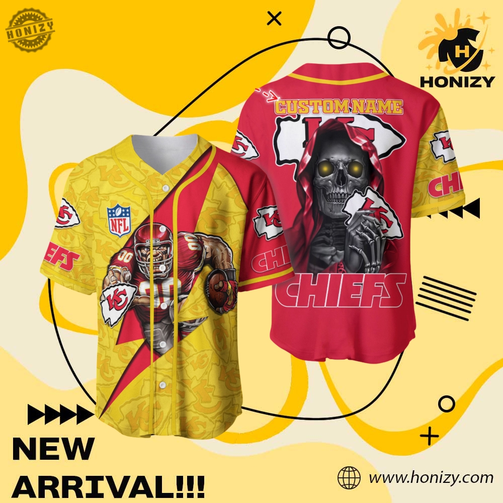 Jersey for fan NFL and anime 6 Nfl Kansas City Chiefs Custom Name Unisex Vintage Baseball Jersey