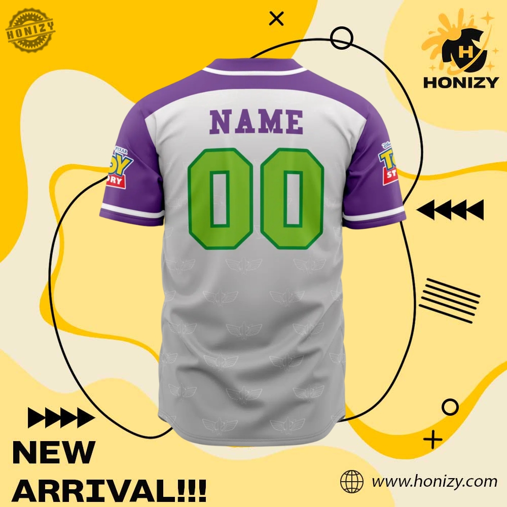 Jersey for fan NFL and anime 16 Lightyear Toy Story Disney Personalized Unisex Vintage Baseball Jersey