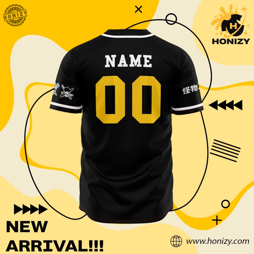 Monster Trio One Piece Anime Personalized Unisex Vintage Baseball Jersey 5 monster trio one piece anime Personalized unisex vintage Baseball Jersey