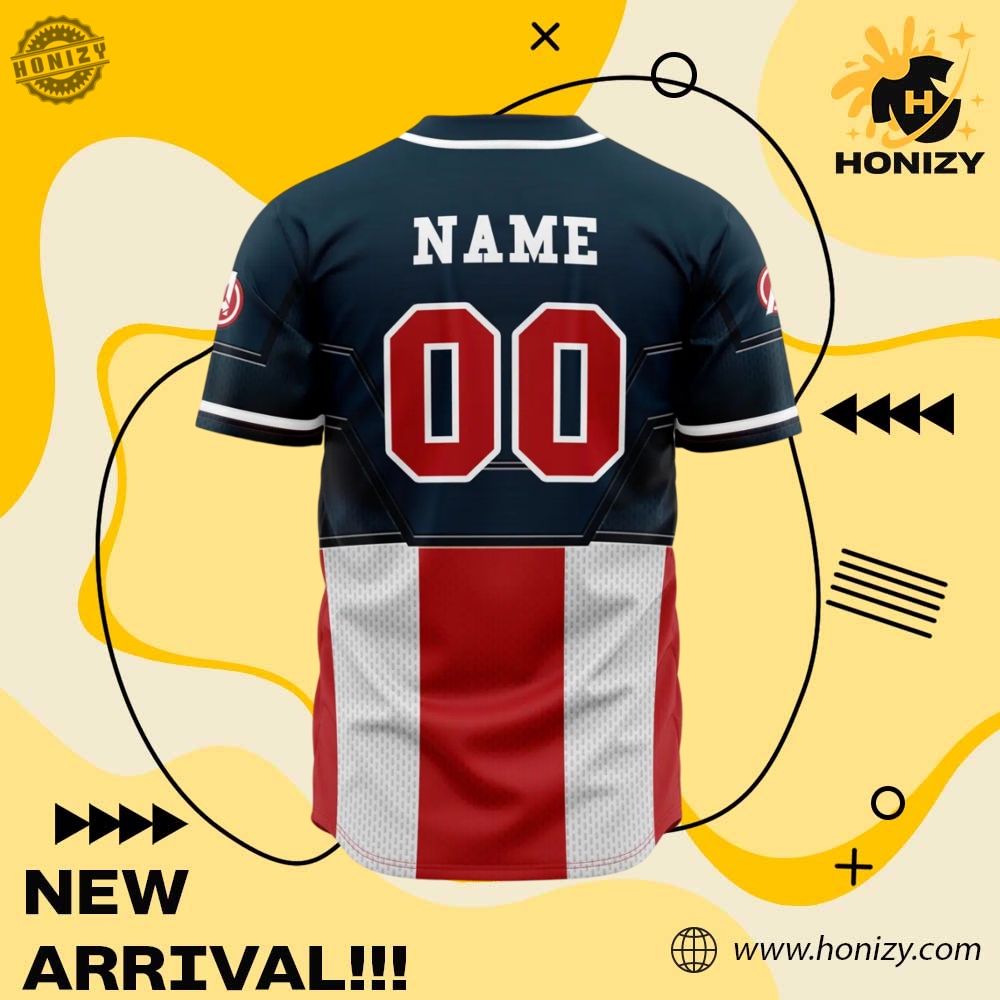 Captain America Marvel Personalized Unisex Vintage Baseball Jersey 5 captain america Marvel Personalized unisex vintage Baseball Jersey