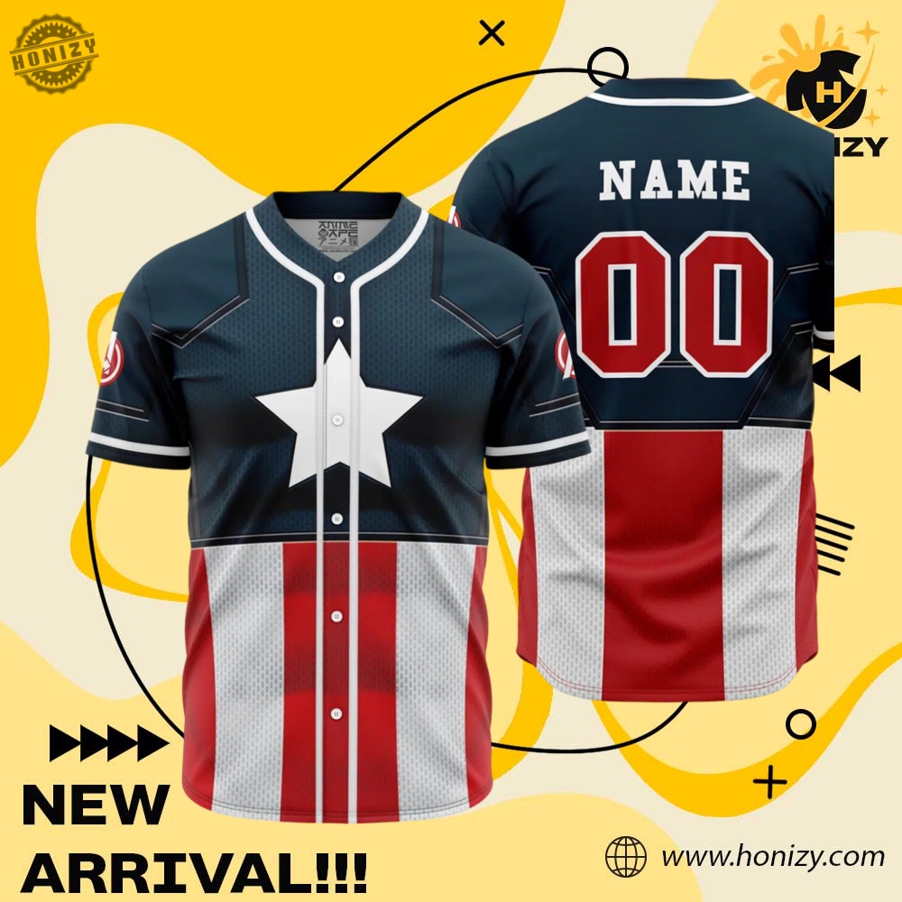 Captain America Marvel Personalized Unisex Vintage Baseball Jersey 6 captain america Marvel Personalized unisex vintage Baseball Jersey