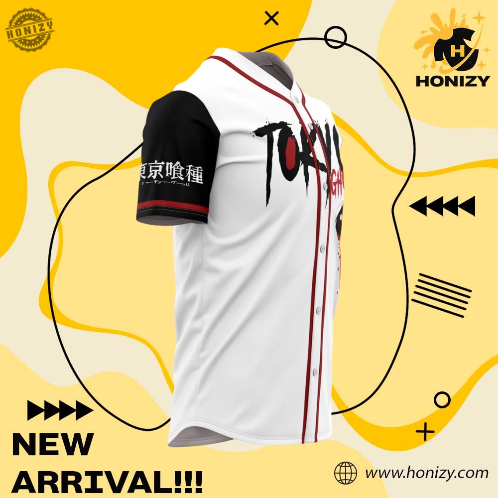 One Eyed Ghoul Tokyo Ghoul Personalized Unisex Vintage Baseball Jersey 6 One Eyed Ghoul Tokyo Ghoul Personalized unisex vintage Baseball Jersey