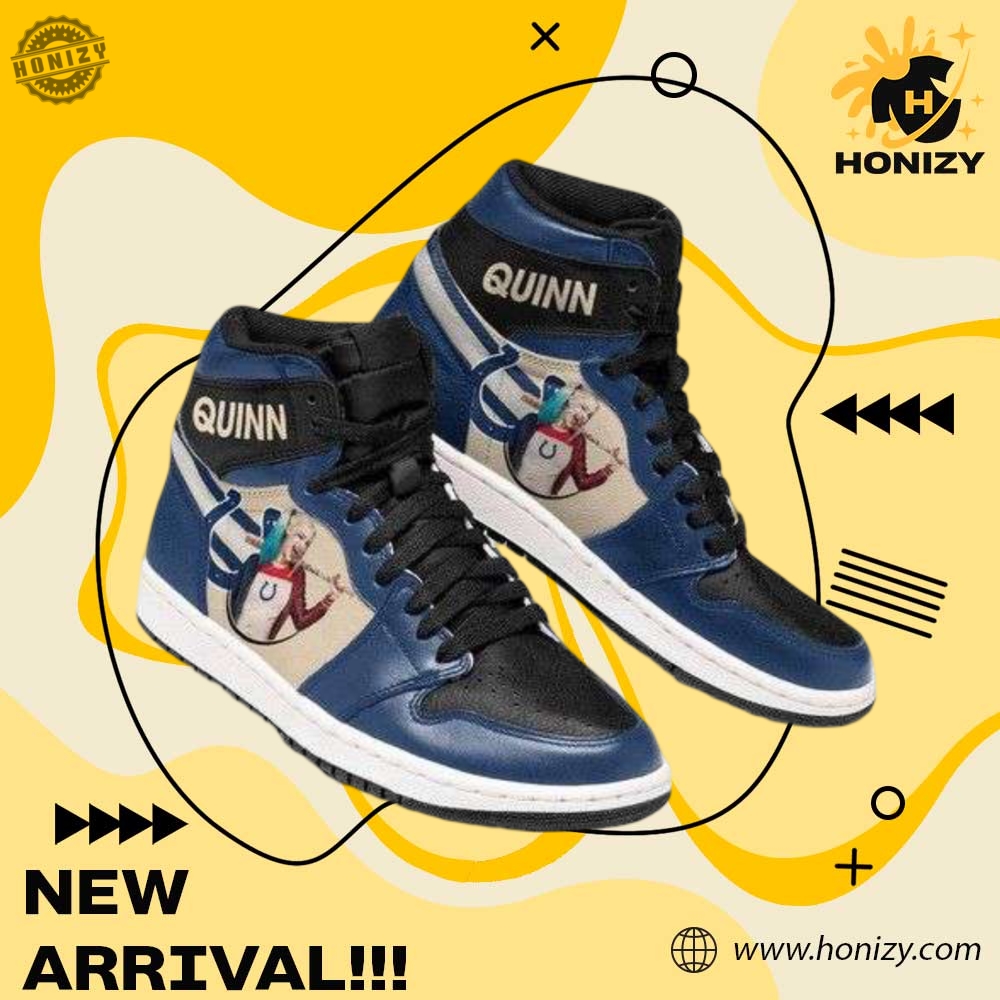 Indianapolis Colts Nfl X Harley Quinn Custom Jd1 Boot Sneakers Shoes