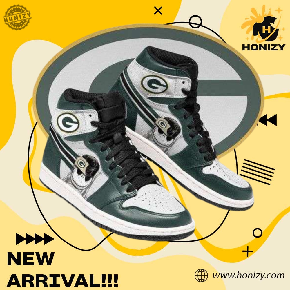 Green Bay Packers Nfl Jack Skellington Custom Jd1 Boot Sneakers Shoes