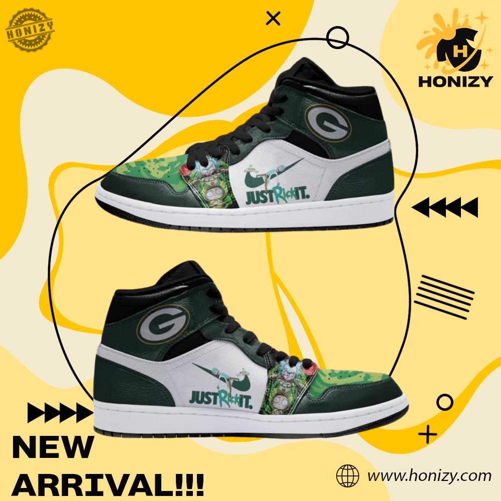 Rick And Morty Movie X Nfl Green Bay Packers Custom Jd1 Boot Sneakers Shoes