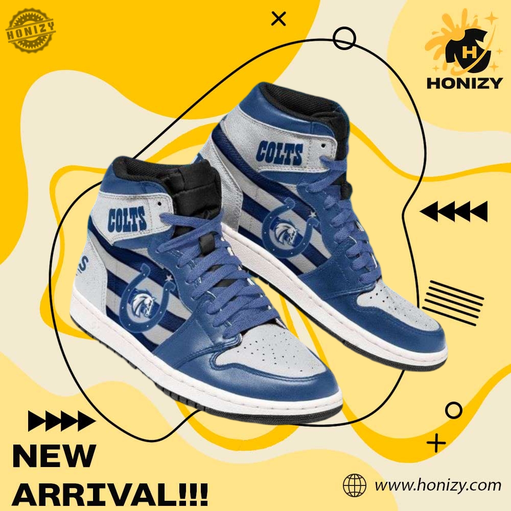 Nfl Indianapolis Colts Custom Jd1 Boot Sneakers Shoes