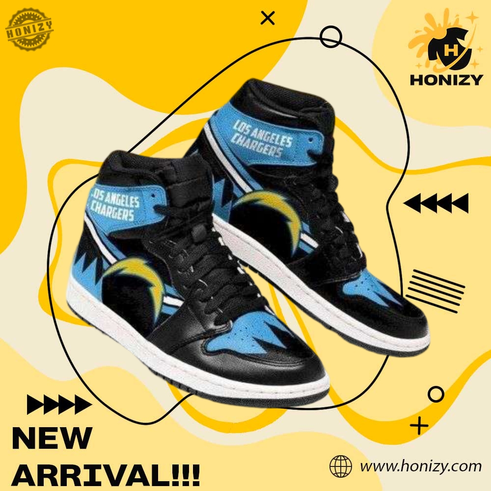 Nfl Los Angeles Chargers Custom Jd1 Boot Sneakers Shoes