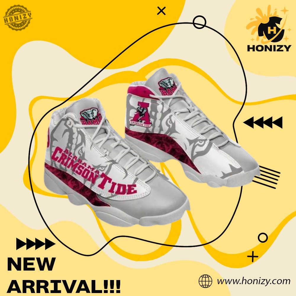 Air Jordan 13 Sneaker Shoes 8 Alabama Crimson Tide Nfl Unisex Sneakers Jordan 13 Shoes
