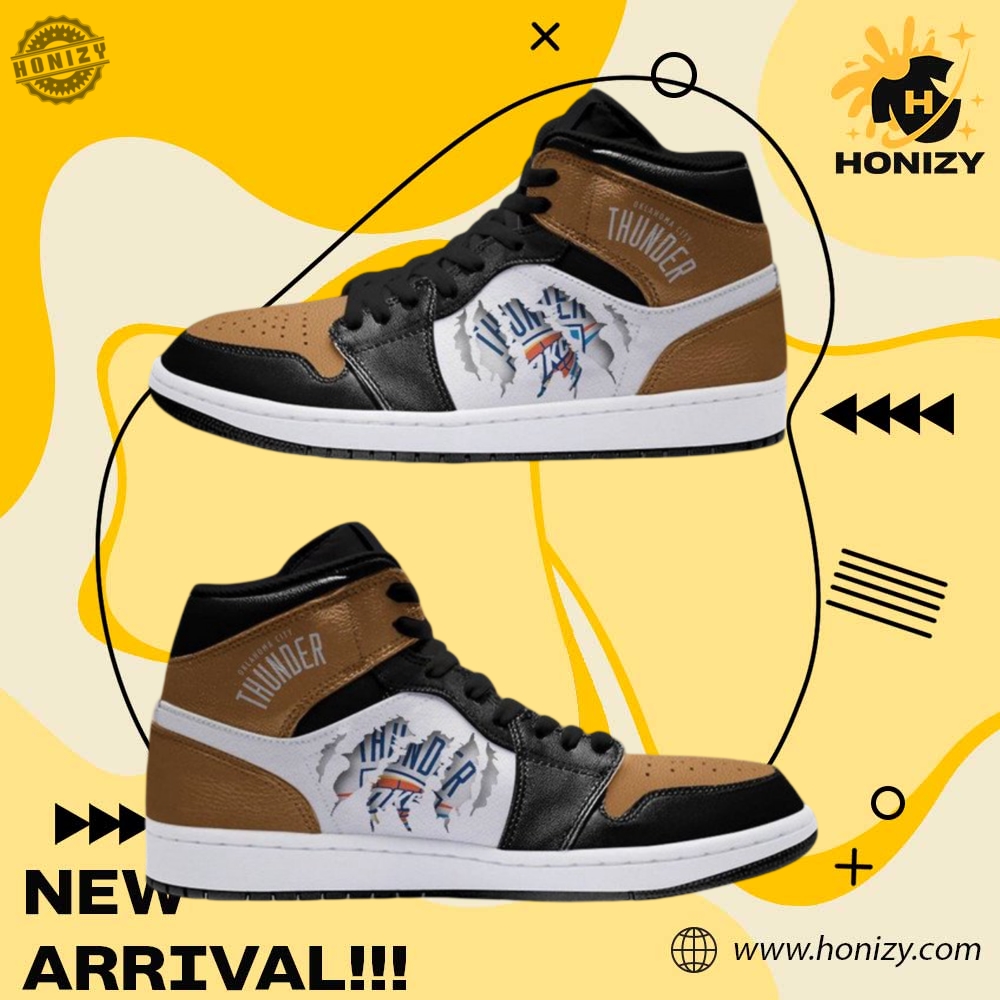 Shoes For NFL, NBA, Sport, Music Fan 3 Nba Oklahoma City Thunder Air Jordan Unisex Shoes Sneaker