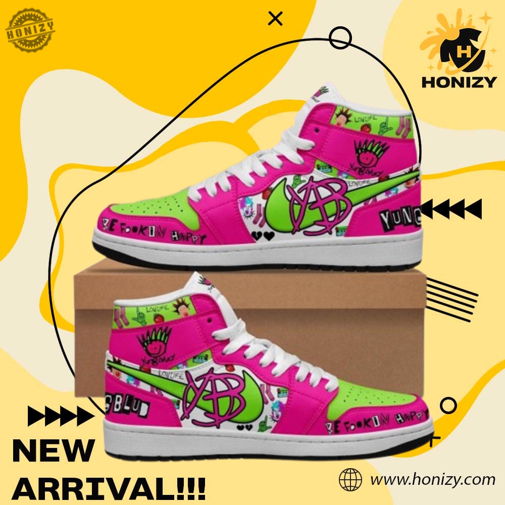 Shoes For NFL, NBA, Sport, Music Fan 7 Yungblud Be Fookin Happy Music Air Jordan 1 Unisex Shoes