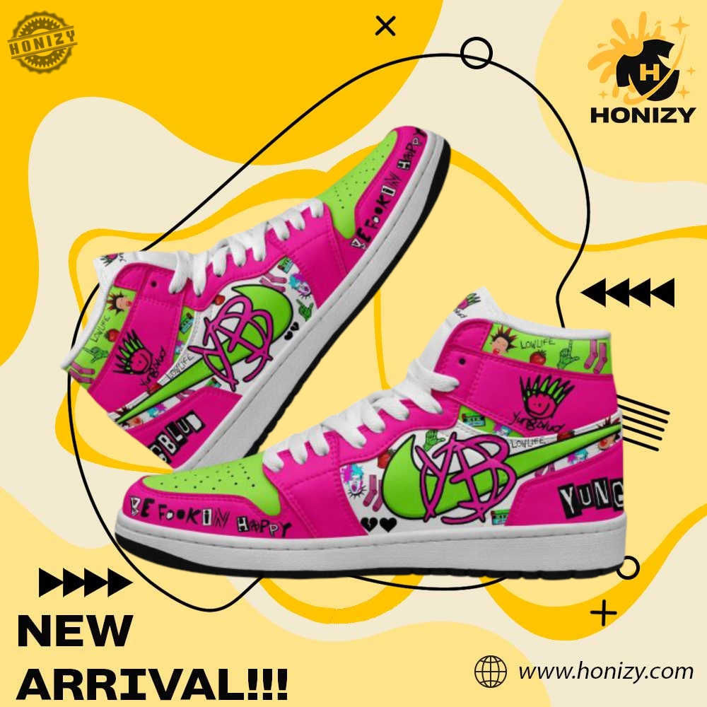Yungblud Be Fookin Happy Music Air Jordan 1 Unisex Shoes 4 Yungblud Be Fookin Happy Music Air Jordan 1 unisex Shoes