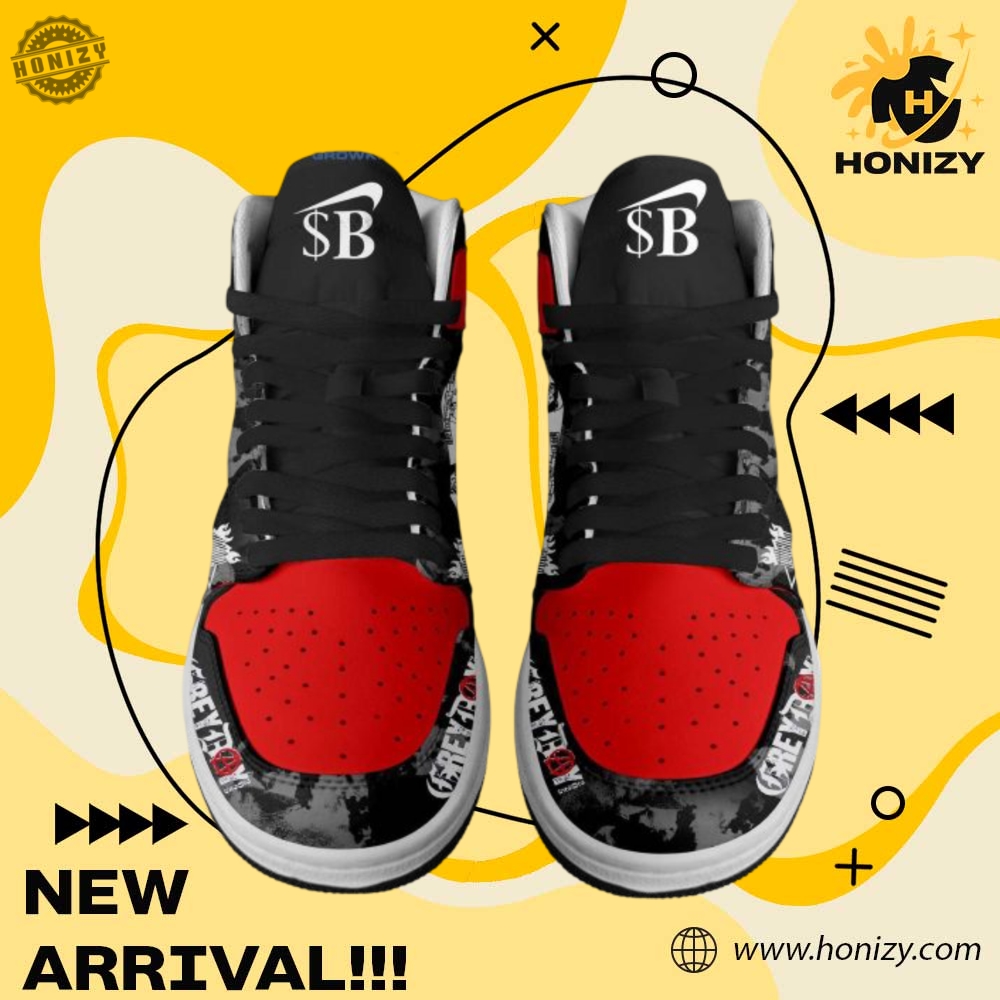 Suicideboys Grey Day Music Black Red 2025 Air Jordan 1 Unisex Shoes 4 Suicideboys Grey Day Music Black Red 2025 Air Jordan 1 unisex Shoes