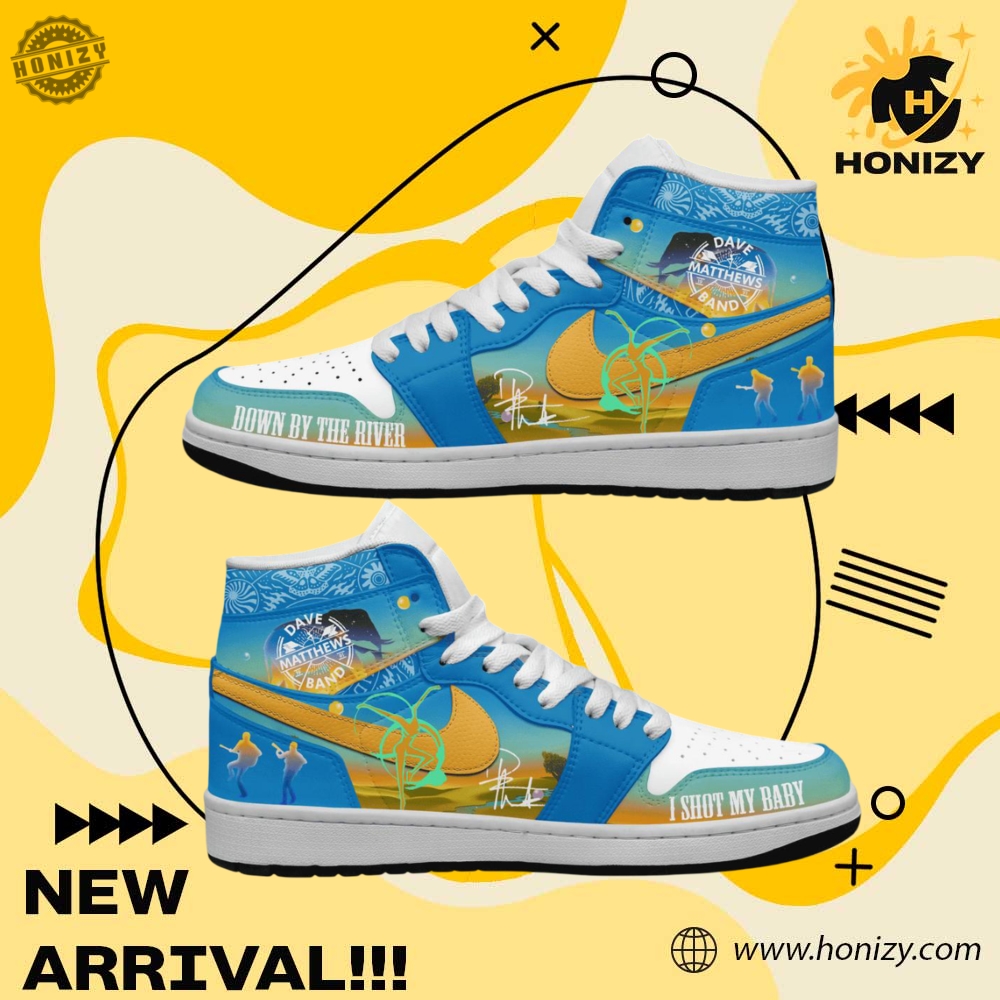 Shoes For NFL, NBA, Sport, Music Fan 13 Dave Matthews Band Music Down By The River Air Jordan 1 Unisex Shoes