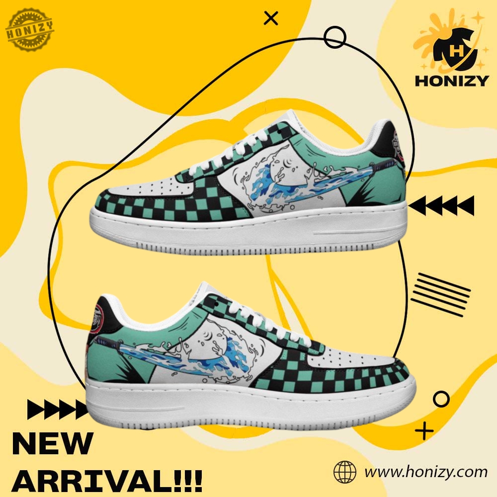 Shoes For NFL, NBA, Sport, Music Fan 22 Demon Slayer Anime Tanjiro Af1 Sneaker Air Force 1 Shoes