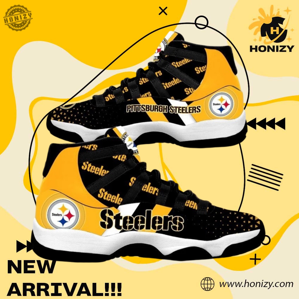 Shoes For NFL, NBA, Sport, Music Fan 26 Pittsburgh Steelers Air Jordan 11 Unisex Sneakers Shoes