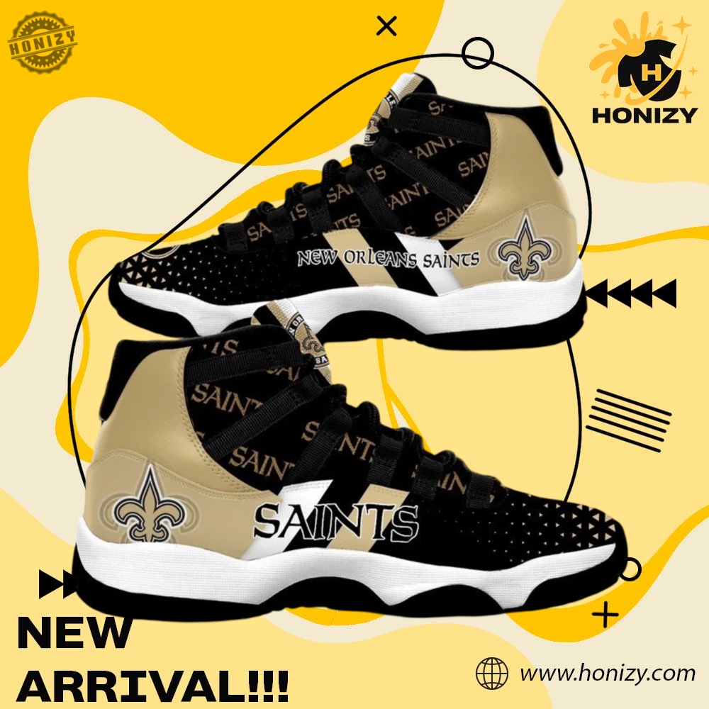 Shoes For NFL, NBA, Sport, Music Fan 27 New Orleans Saints Air Jordan 11 Unisex Sneakers Shoes