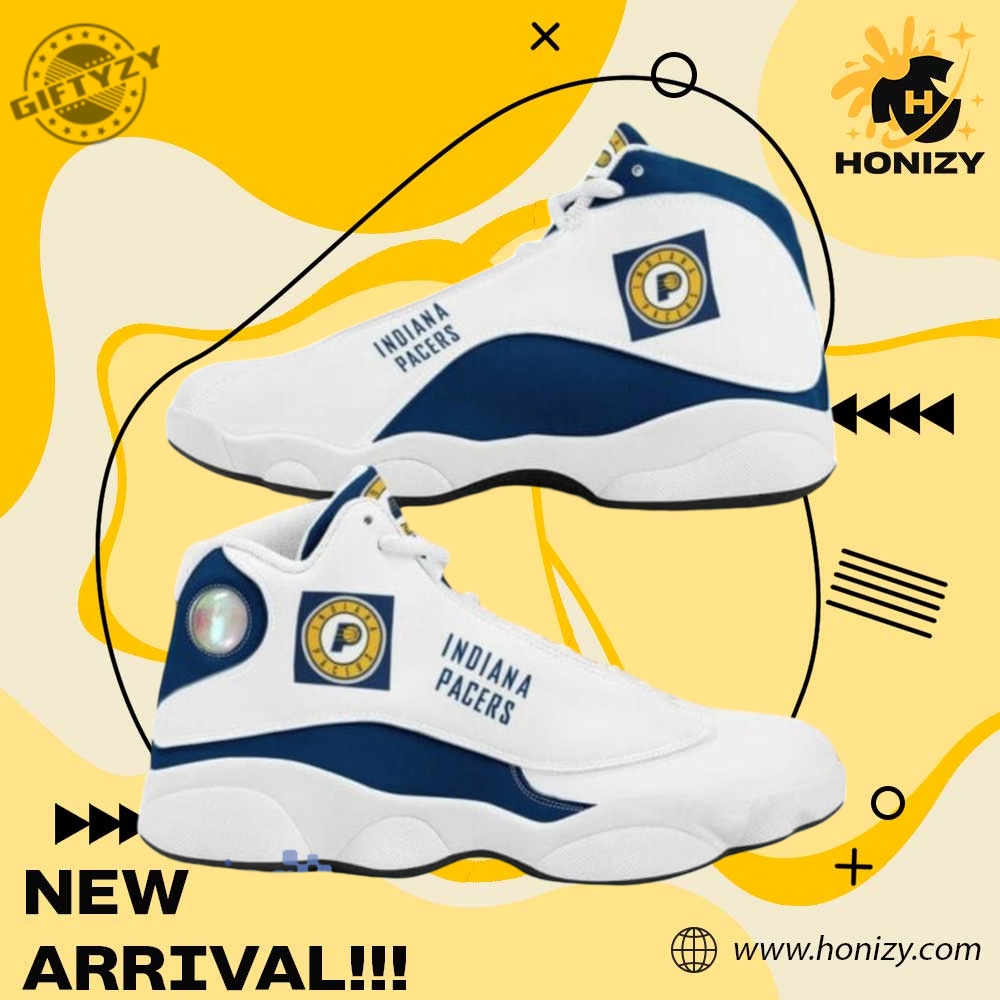 NBA Final Gift For Fan 3 Nba Indiana Pacers Football Team Big Logo Air Jordan 13 Sneaker Unisex Shoes