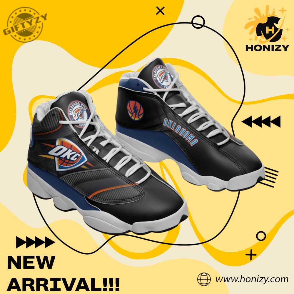 NBA Final Gift For Fan 5 Nba Okc Oklahoma City Thunder Air Jordan 13 Sneakers Unisex Shoes