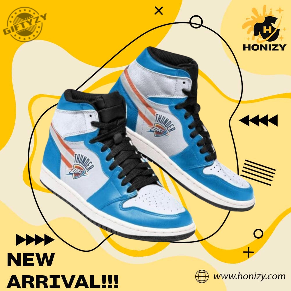 NBA Final Gift For Fan 6 Nba Oklahoma City Thunder Air Jordan Sneakers Unisex Shoes