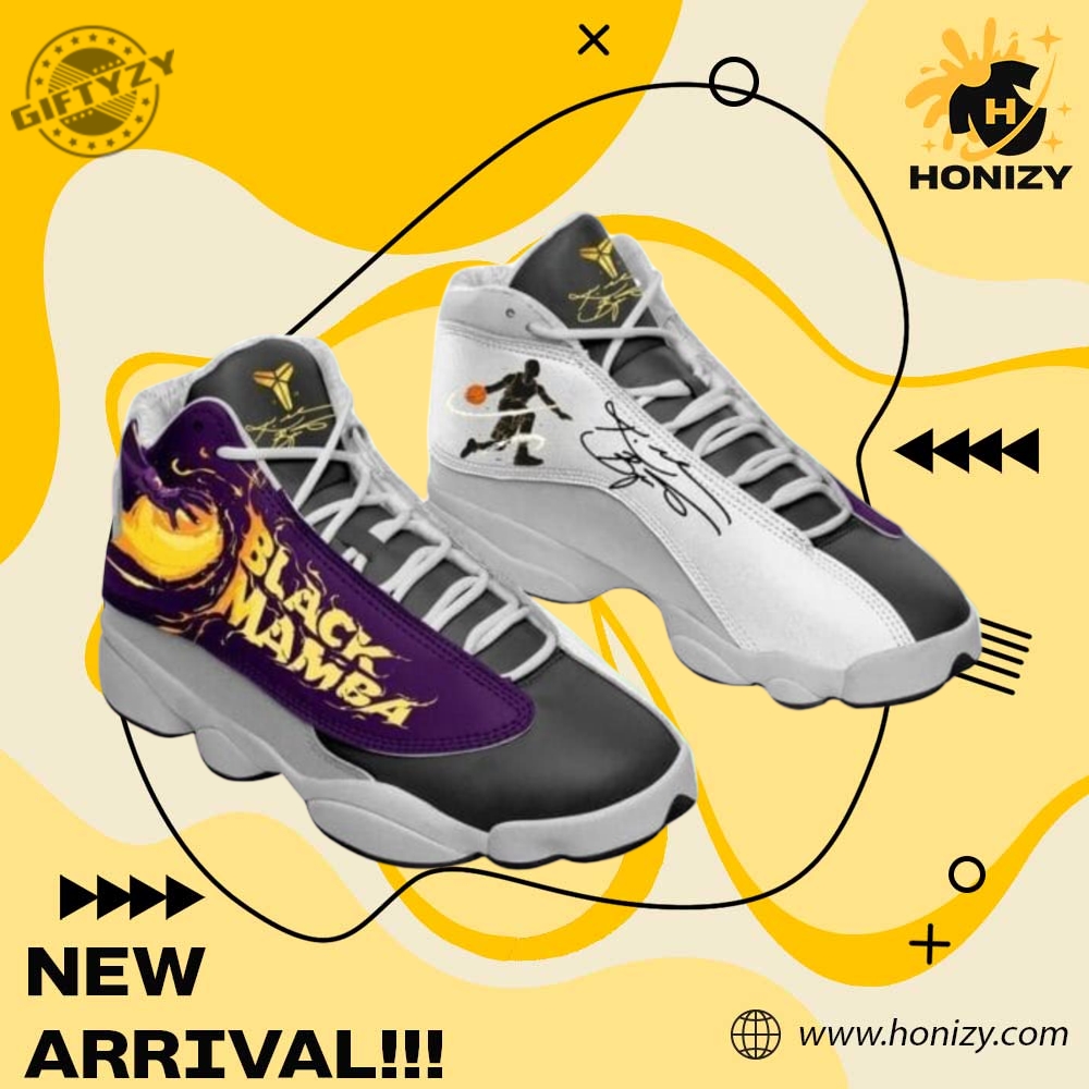 NBA Final Gift For Fan 8 Nba Kobe Bryant Los Angeles Lakers Basketball Team Big Logo Air Jordan 13 Sneaker Unisex Shoes