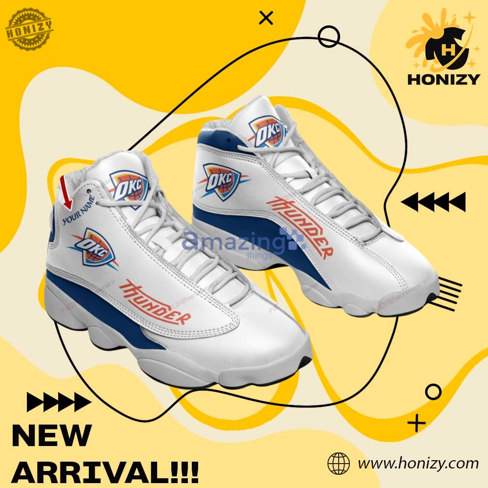 NBA Final Gift For Fan 12 Nba Okc Oklahoma City Thunder Personalized Air Jordan 13 Running Sneaker Unisex Shoes