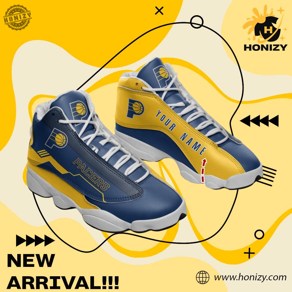 NBA Final Gift For Fan 15 Nba Indiana Pacers Jordan 13 Sneakers Custom Name Unisex Shoes