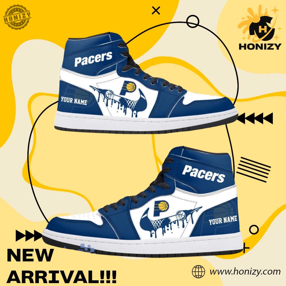 NBA Final Gift For Fan 17 Nba Indiana Pacers Custom Name Air Jordan 1 Unisex Shoes Sneakers