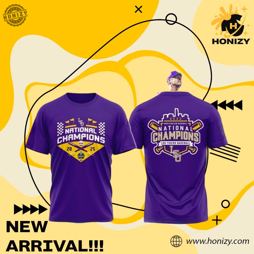 Lsu Tigers 2025 Mens College Baseball National Champions Unisex Shirt