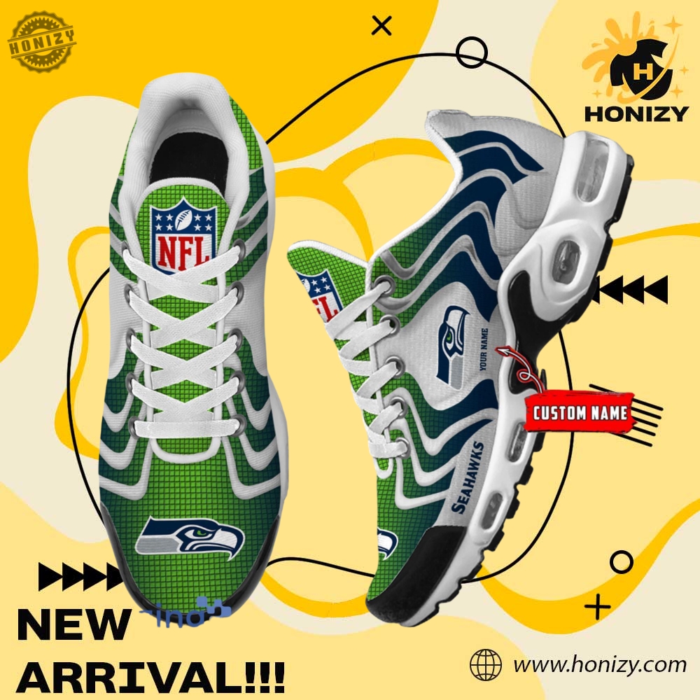 Oklahoma City OKC Thunder Championship 2025 Shirt, NFL team shoes 8 Nfl Seattle Seahawks Ultra Custom Name Nike Air Max Plus Unisex Sneakers Shoes