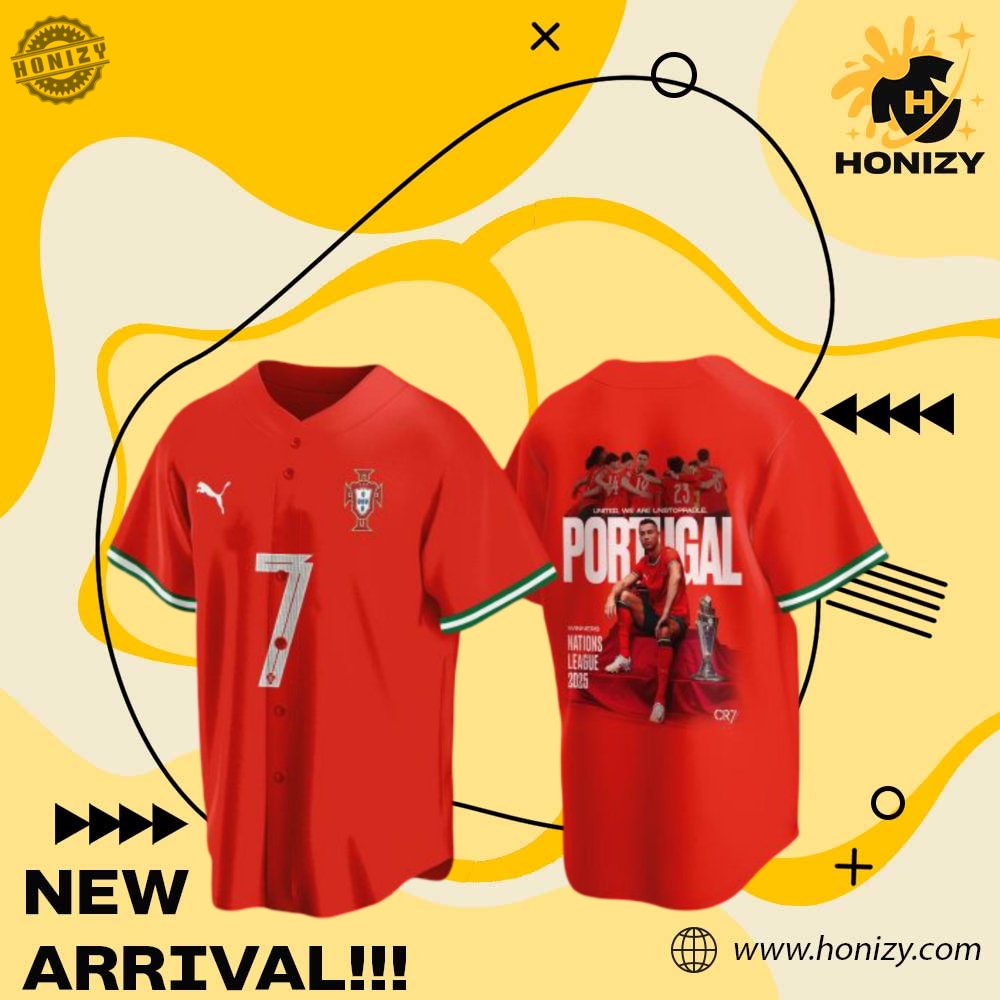 Ronaldo Cr7 Portugal Champions Uefa Nations League 2025 Baseball Jersey