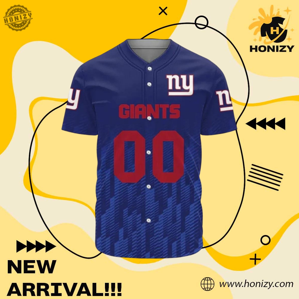 New York Giants Nfl Personalized Baseball Jersey Shirt