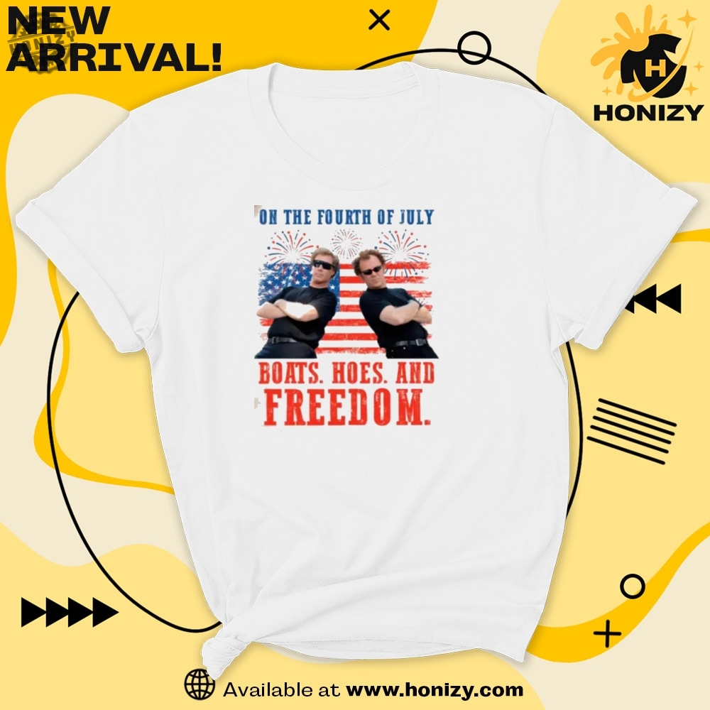 On The Fourth Of July Boats Hoes And Freedom Unisex Trendy Shirt 7 On The Fourth Of July Boats Hoes and Freedom unisex trendy Shirt