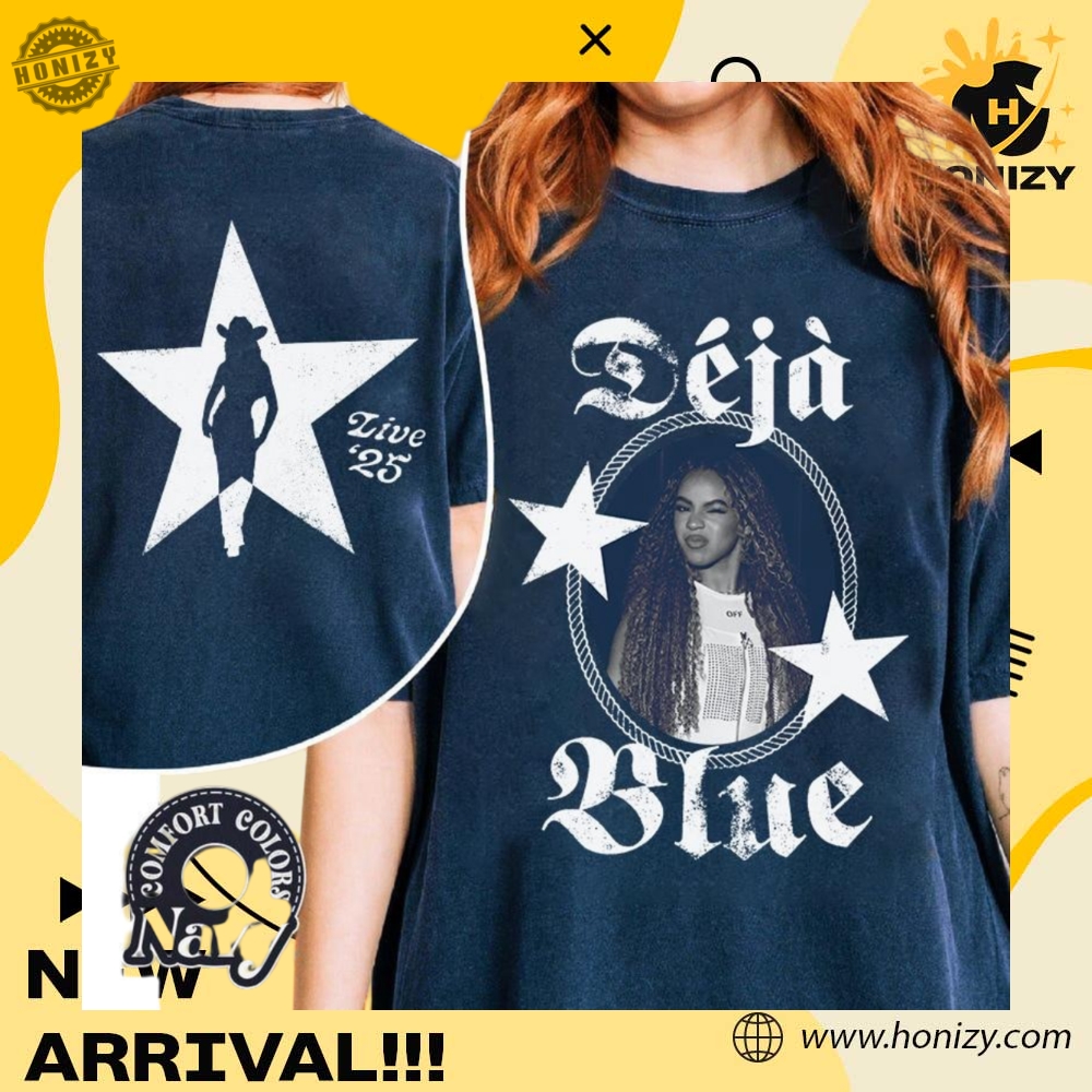 Déjà Blue Cowboy Carter Tour Inspired Tshirt 3 Déjà Blue Cowboy Carter Tour Inspired T-Shirt